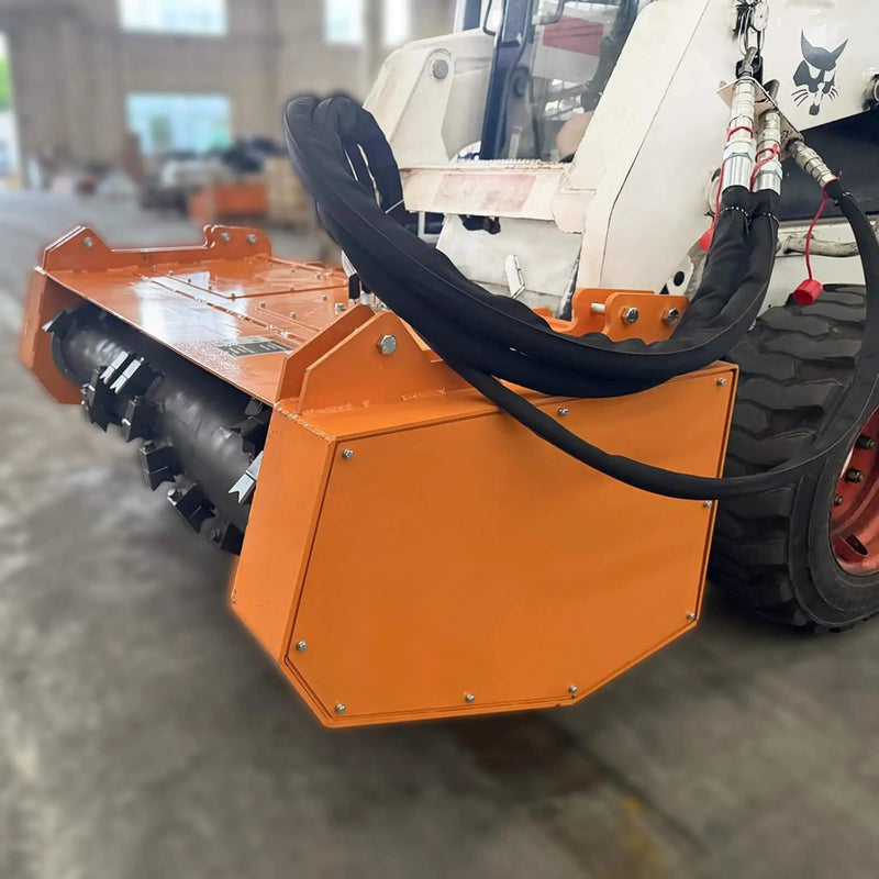 Heavy-Duty 60-Inch Hydraulic Skid Steer Loader Forestry Mulcher Attachment (SAK76249) by SAKSBY WHOLESALE