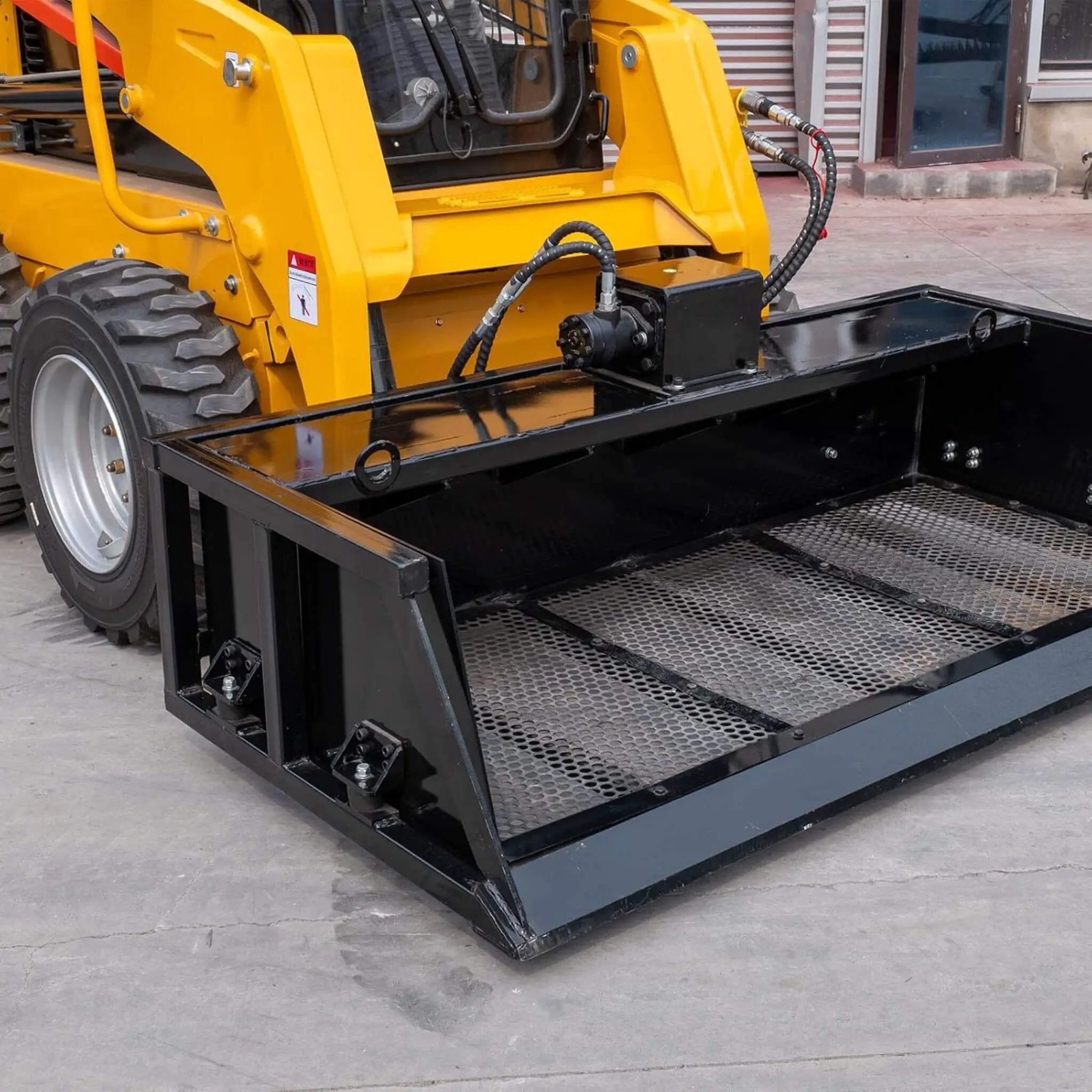Heavy-Duty 60-Inch Topsoil Screening Skid Steer Bucket Attachment (SAK10294) by SAKSBY WHOLESALE