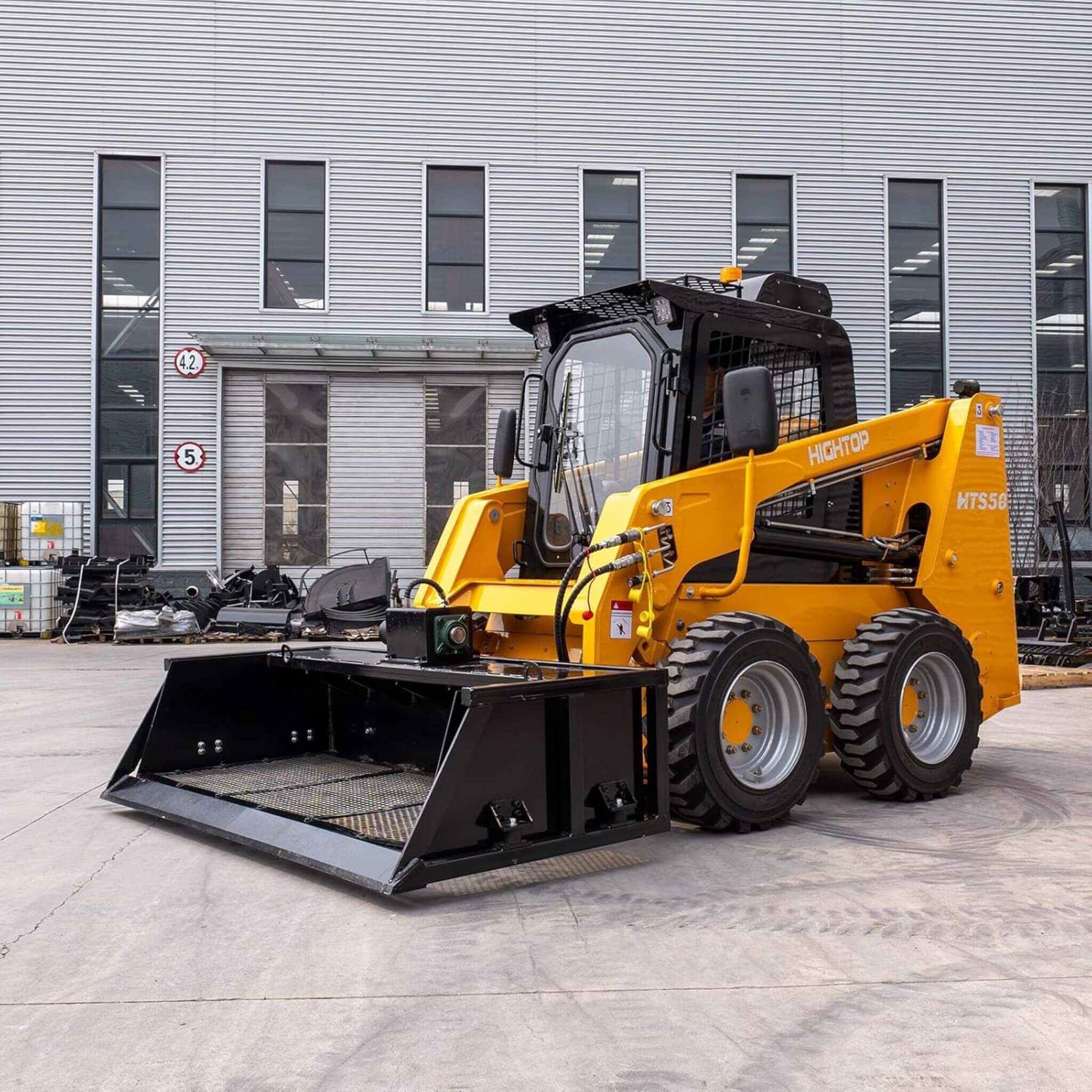 Heavy-Duty 60-Inch Topsoil Screening Skid Steer Bucket Attachment (SAK10294) by SAKSBY WHOLESALE