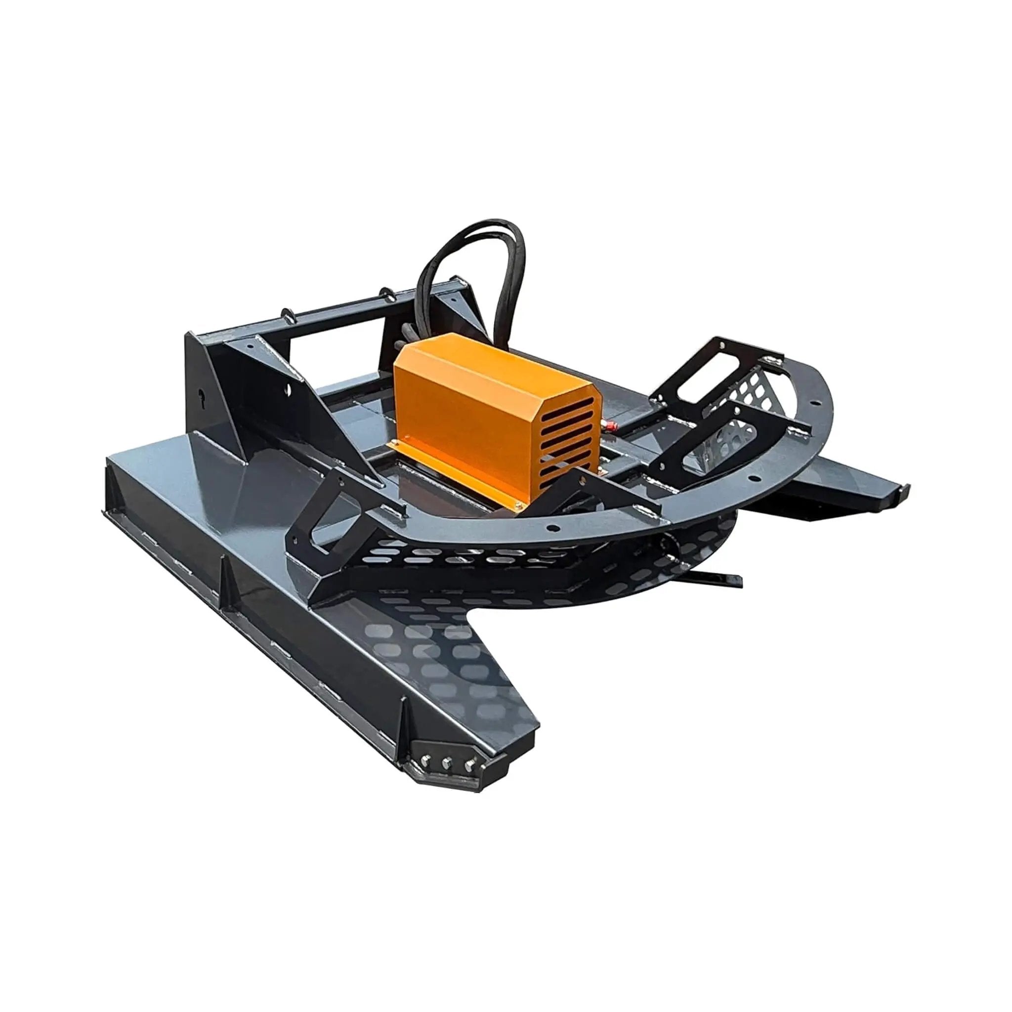 Heavy-Duty 66-Inch Open Front Deck Skid Steer Brush Cutter Attachment With 3 Steel Blades (SAK53108) by SAKSBY WHOLESALE
