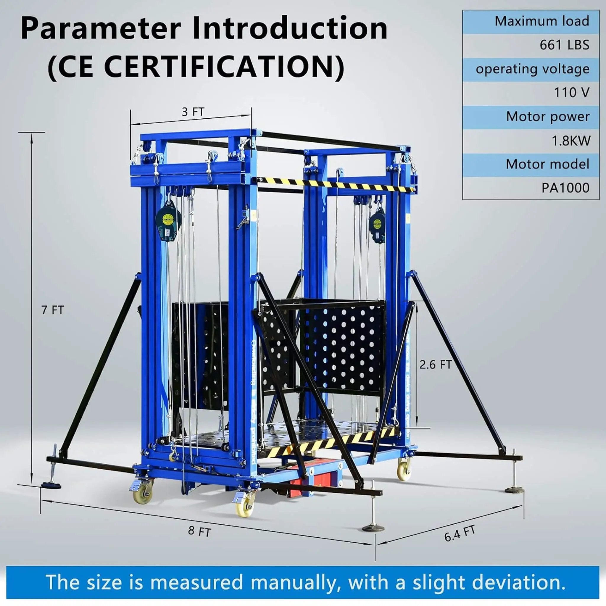 Heavy-Duty 660-Pound Load Electric Scaffolding Lift Platform (SAK39164) by SAKSBY WHOLESALE