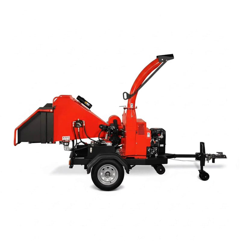 Heavy-Duty 7-Inch 750CC 25HP Hydraulic Feed Towable Electric Start Wood Chipper (SAK27190) by SAKSBY WHOLESALE