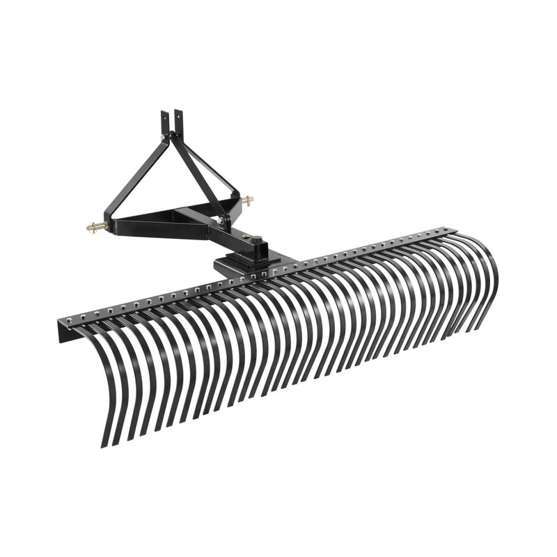 Heavy-Duty 72-Inch 3-Point Tow Behind Tractor Dethatcher Attachment With Steel Tines (SAK79426) by SAKSBY WHOLESALE