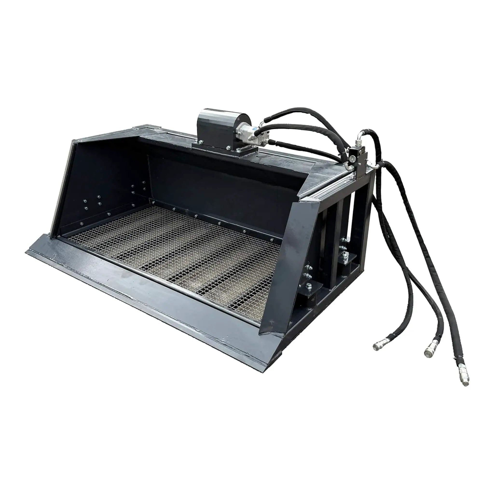 Heavy-Duty 72-Inch Hydraulic Screening Bucket Skid Steer Attachment (SAK14786) by SAKSBY WHOLESALE