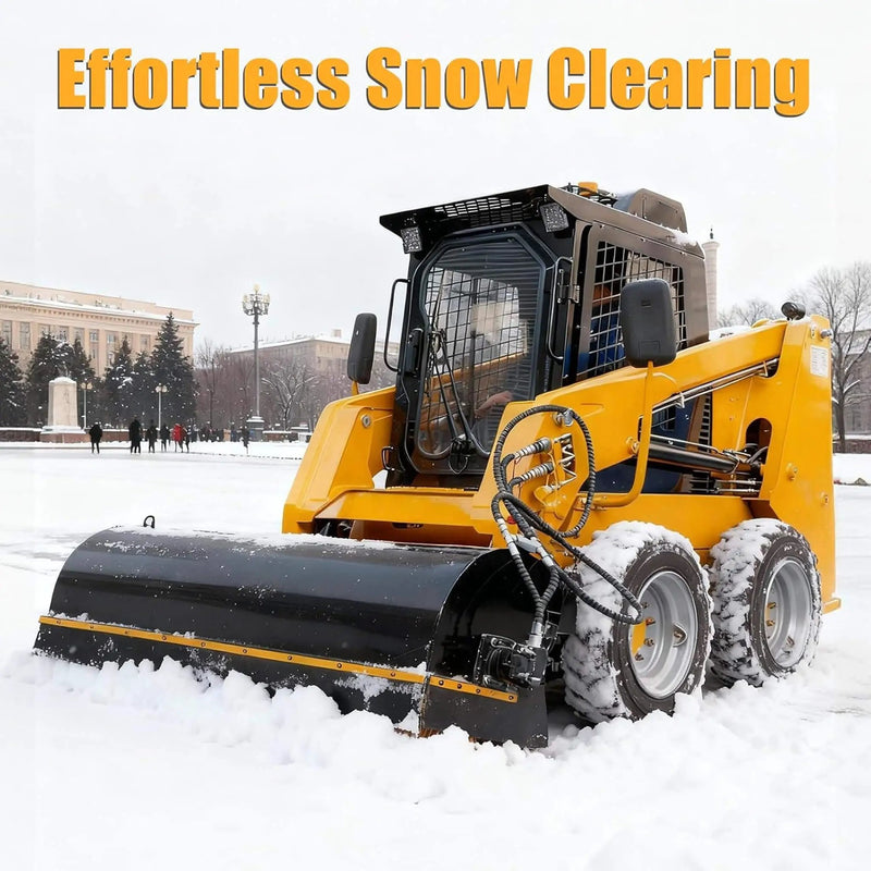 Heavy-Duty 72-Inch Industrial Skid Steer Sweeper Attachment (SAK87013) by SAKSBY WHOLESALE