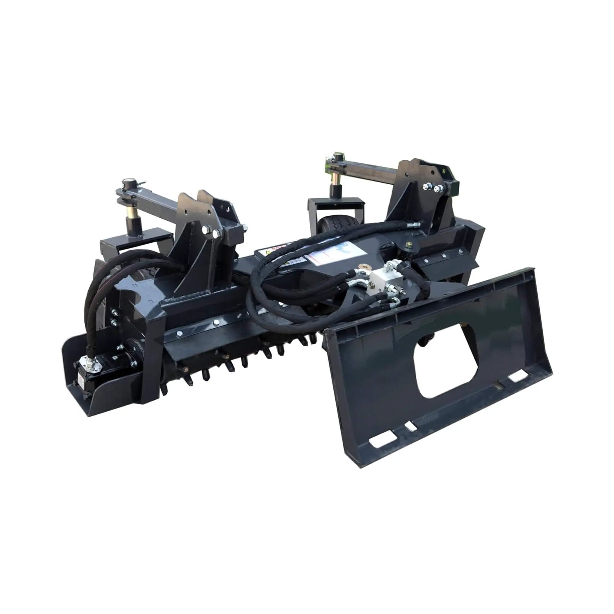 Heavy-Duty 72-Inch Industrial Soil Power Rake Skid Steer Attachment (SAK63905) by SAKSBY WHOLESALE