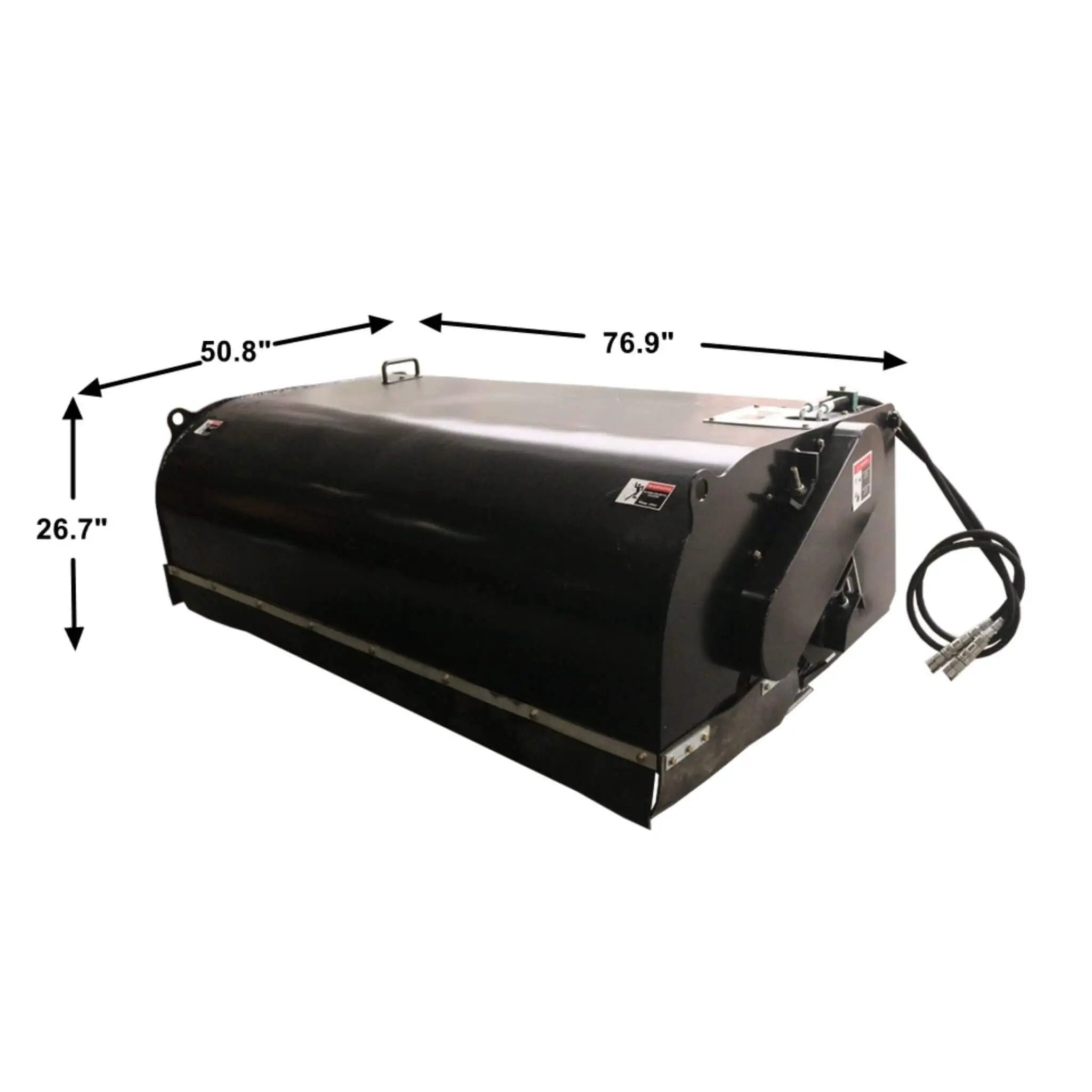 Heavy-Duty 72-Inch Pickup Broom Sweeper Skid Steer Attachment With Universal Quick Attach (SAK92163) by SAKSBY WHOLESALE