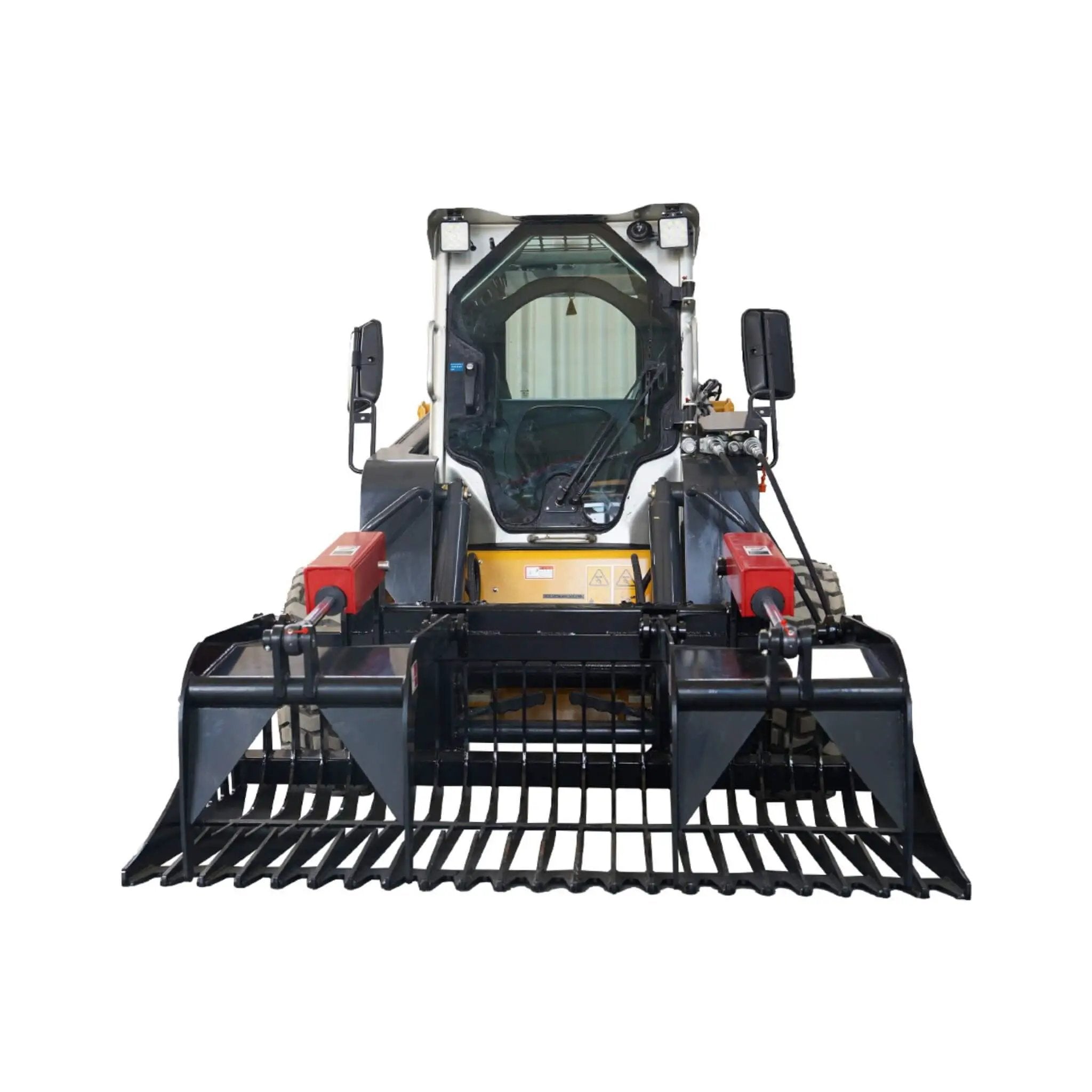 Heavy-Duty 72-Inch Rock Grapple Bucket Skid Steer Attachment With Quick Attach (SAK85019) by SAKSBY WHOLESALE