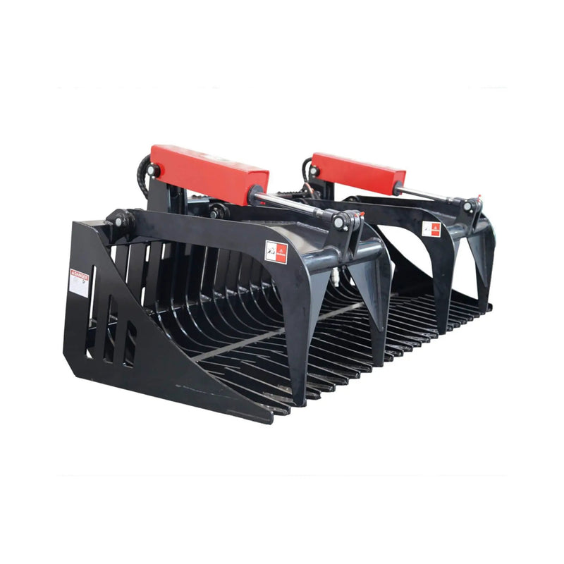 Heavy-Duty 72-Inch Rock Grapple Bucket Skid Steer Attachment With Quick Attach (SAK85019) by SAKSBY WHOLESALE
