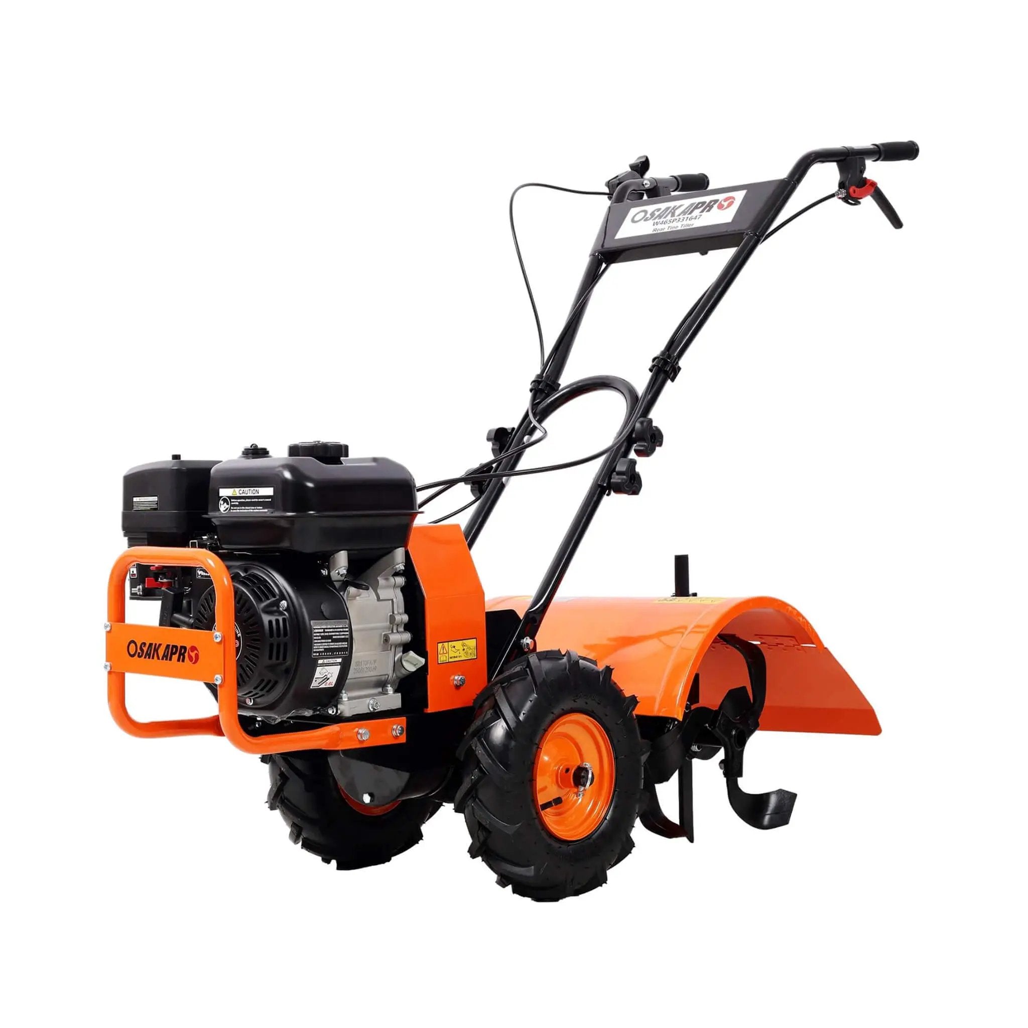 Heavy-Duty 7HP 212CC 20-Inch Rear Tine Power Tiller Gas Engine Garden Cultivator (SAK83179) by SAKSBY WHOLESALE