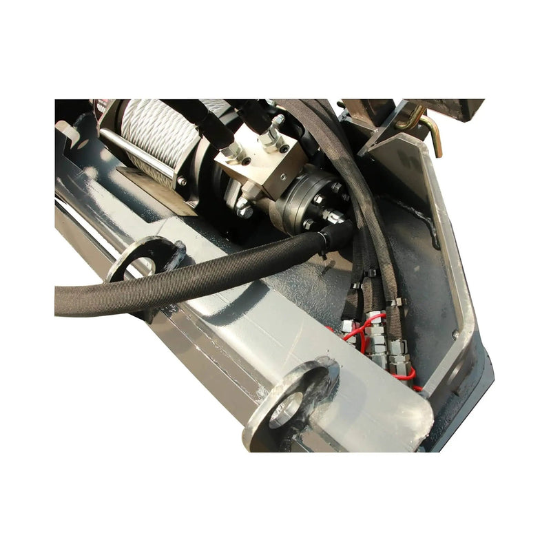 Heavy-Duty 7.5T Forestry Logging Winch Skid Steer Attachment With 100FT Steel Cable (SAK63902) by SAKSBY WHOLESALE