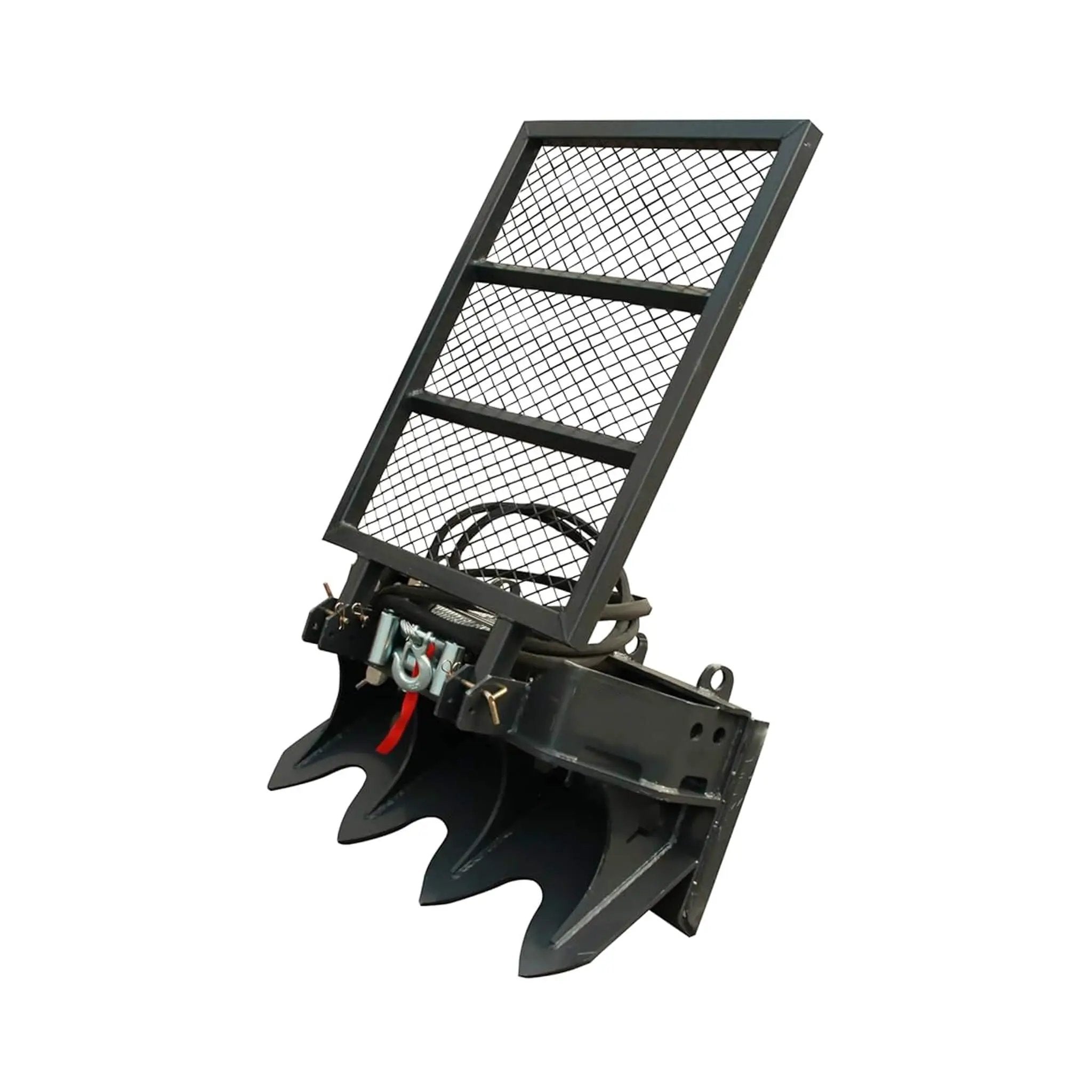 Heavy-Duty 7.5T Forestry Logging Winch Skid Steer Attachment With 100FT Steel Cable (SAK63902) by SAKSBY WHOLESALE