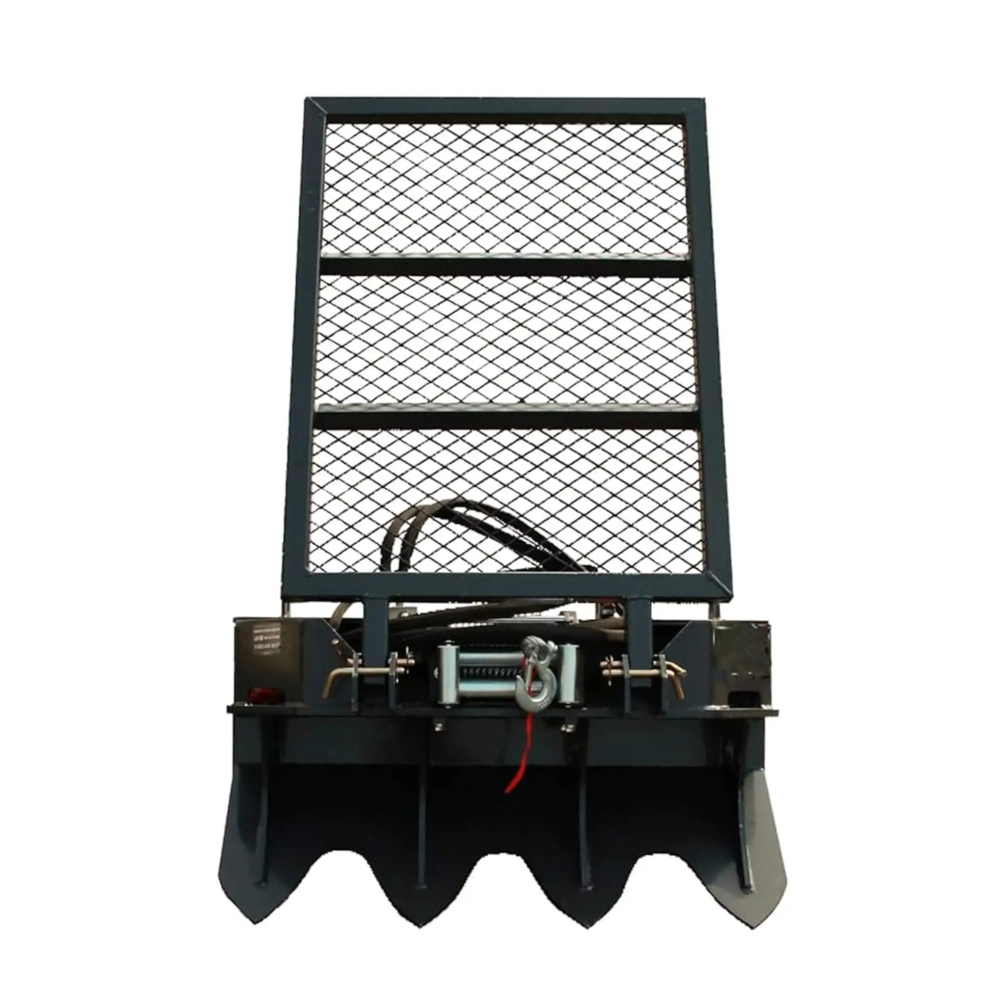 Heavy-Duty 7.5T Forestry Logging Winch Skid Steer Attachment With 100FT Steel Cable (SAK63902) by SAKSBY WHOLESALE