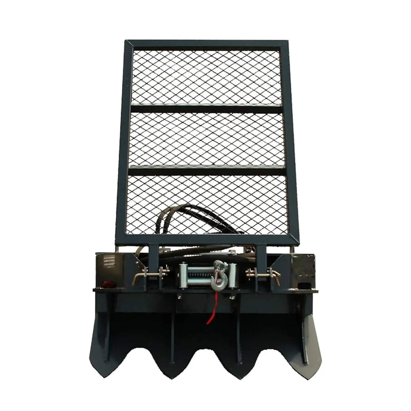 Heavy-Duty 7.5T Forestry Logging Winch Skid Steer Attachment With 100FT Steel Cable (SAK63902) by SAKSBY WHOLESALE