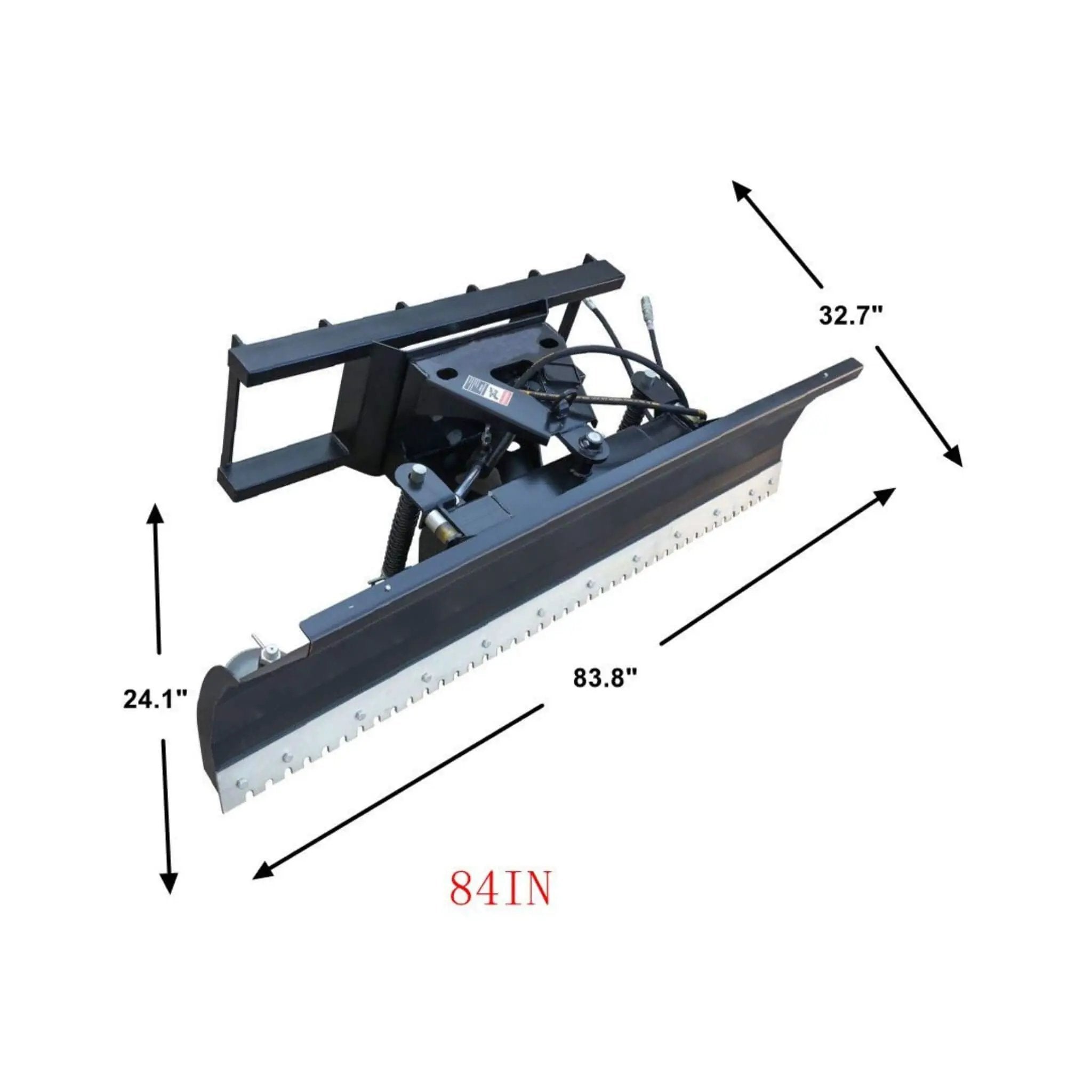 Heavy-Duty 84-Inch Snow Plow Attachment With Dozer Blade (SAK55703) by SAKSBY WHOLESALE