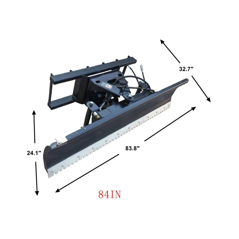 Heavy-Duty 84-Inch Snow Plow Attachment With Dozer Blade (SAK55703) by SAKSBY WHOLESALE