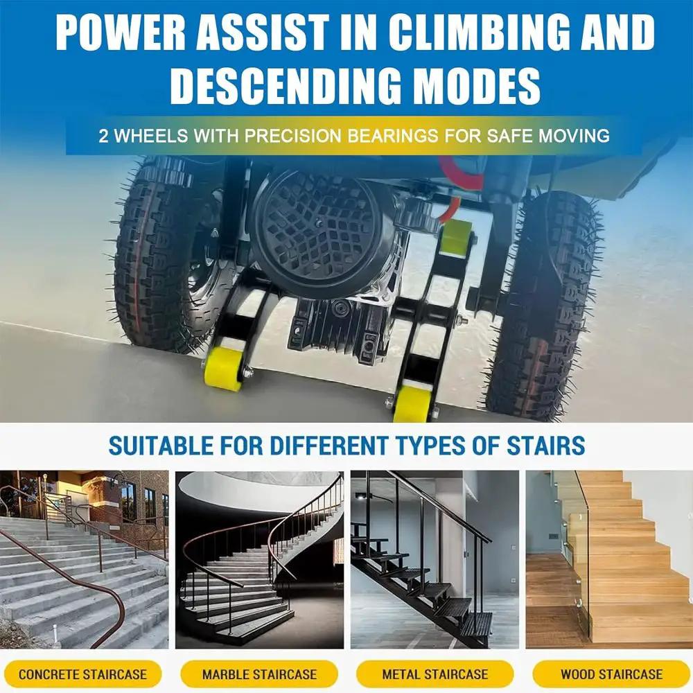 Heavy-Duty 880LBS Electric Motorized Stair Climbing Hand Truck Dolly (SAK72821) by SAKSBY WHOLESALE