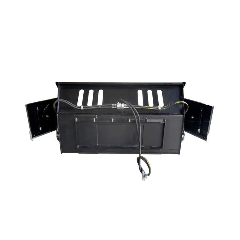 Heavy-Duty 89-Inch Snow Bucket Skid Steer Attachment With Swing Doors (SAK48371) by SAKSBY WHOLESALE