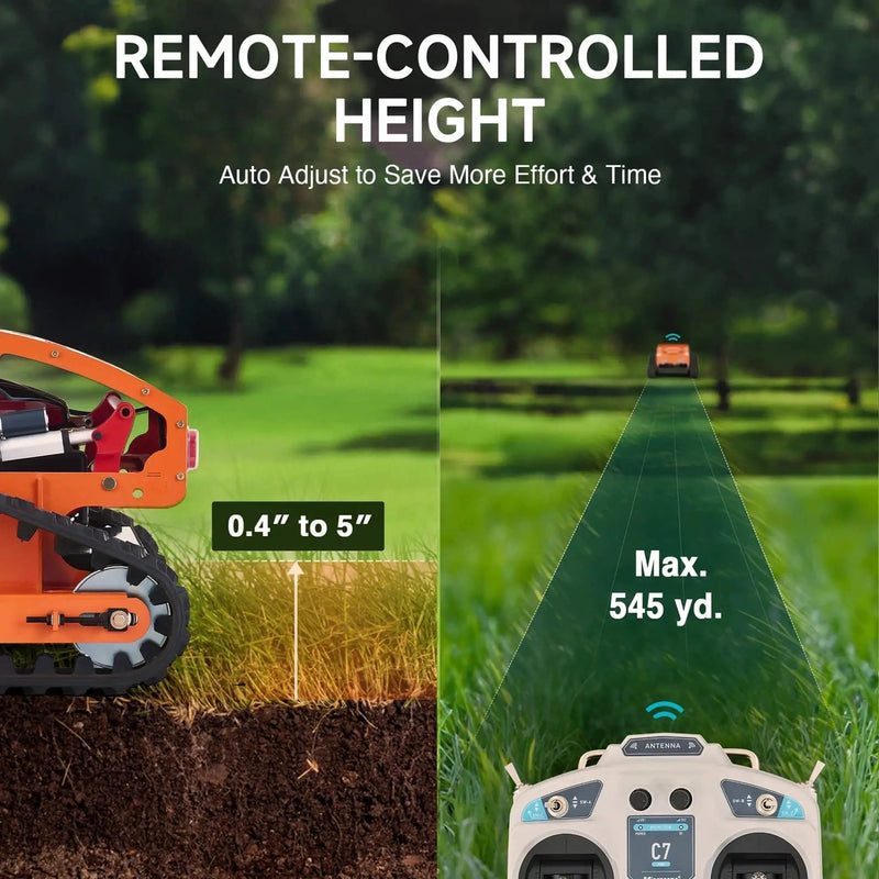 Heavy-Duty 9HP Commercial Remote-Controlled Gasoline-Powered Mower (SAK92146) by SAKSBY WHOLESALE