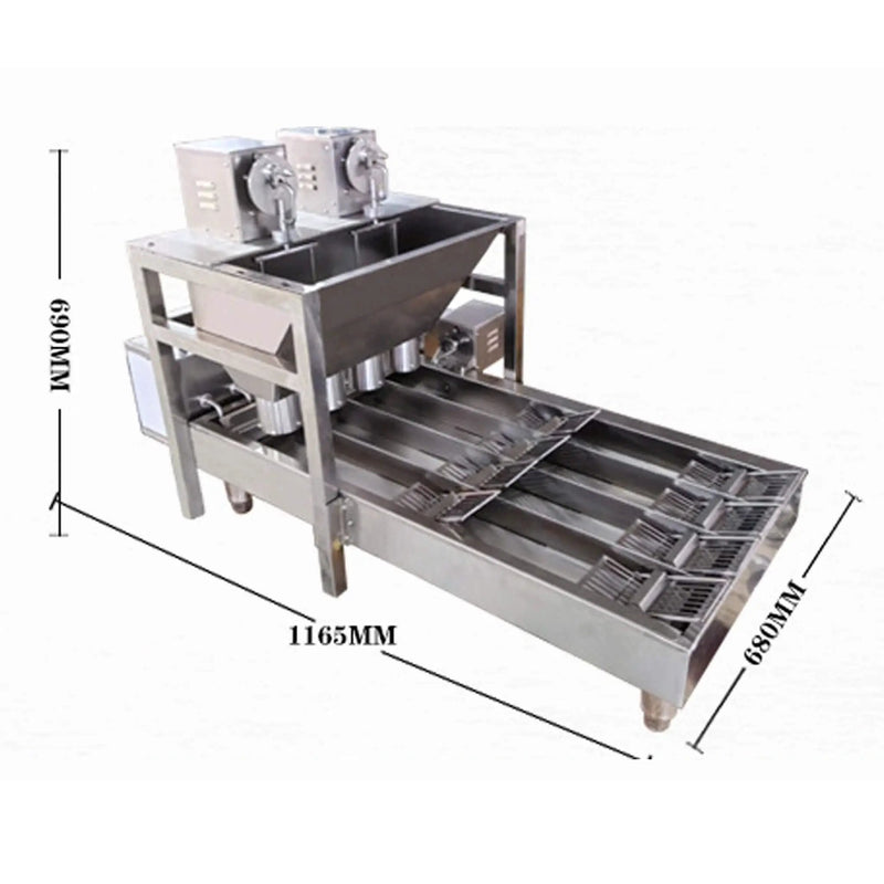 Heavy-Duty Automatic Commercial 4-Row Donut Maker Machine (SAK29401) by SAKSBY WHOLESALE