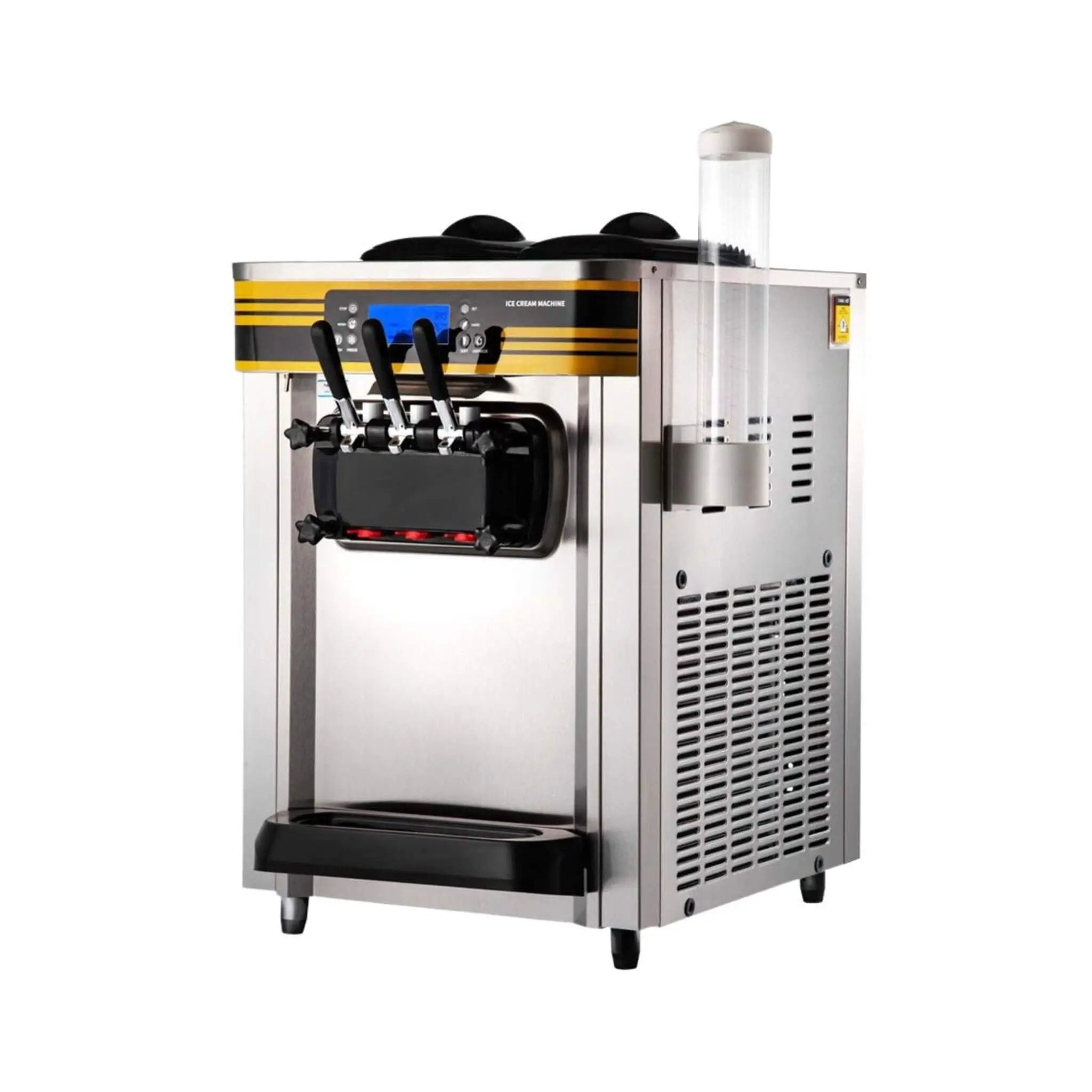 Heavy-Duty Commercial 3-Flavor 2350W Countertop Soft Serve Ice Cream Maker Machine (SAK63972) by SAKSBY WHOLESALE