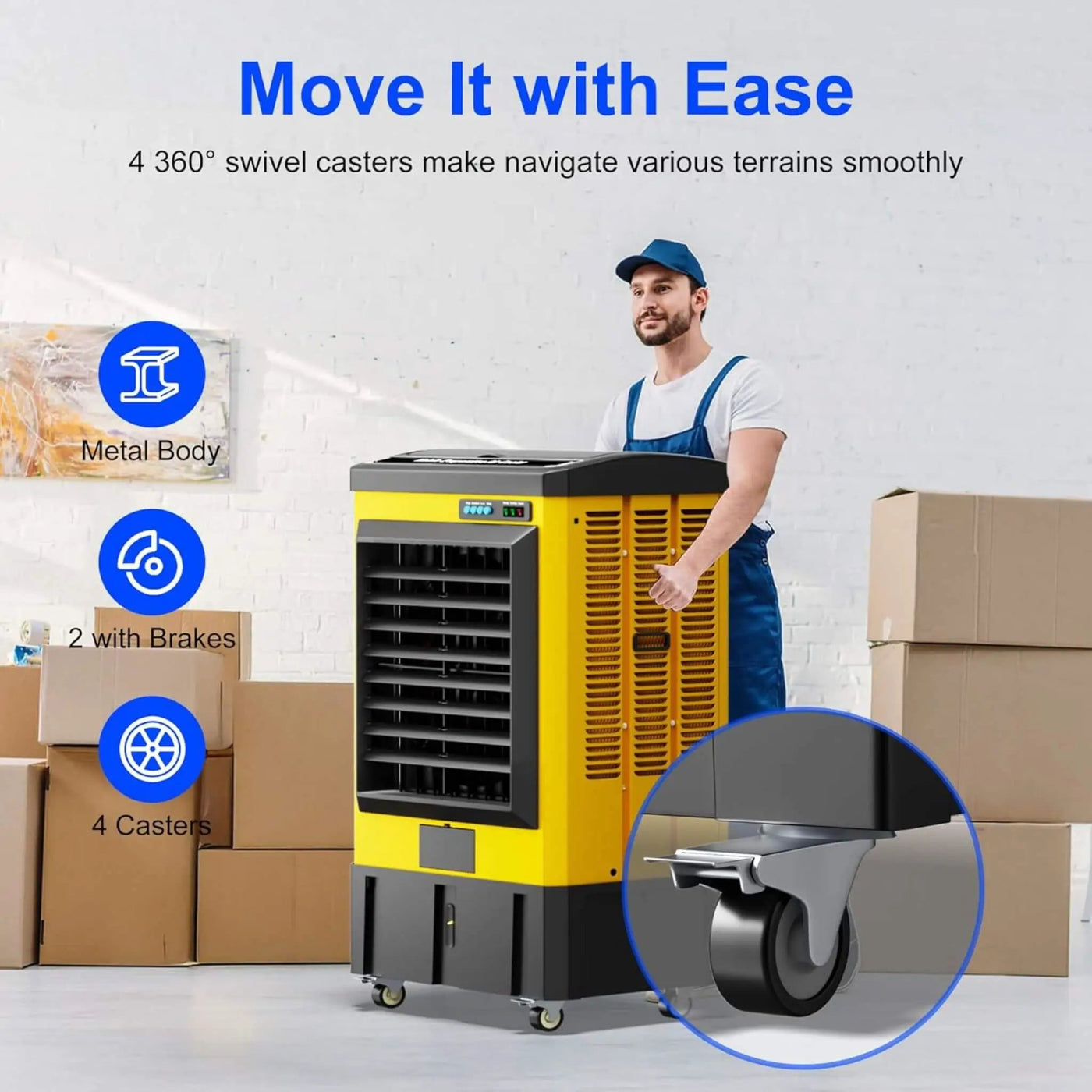 Heavy-Duty Commercial 3-Speed Outdoor Windowless Swamp Cooler (SAK20579) by SAKSBY WHOLESALE