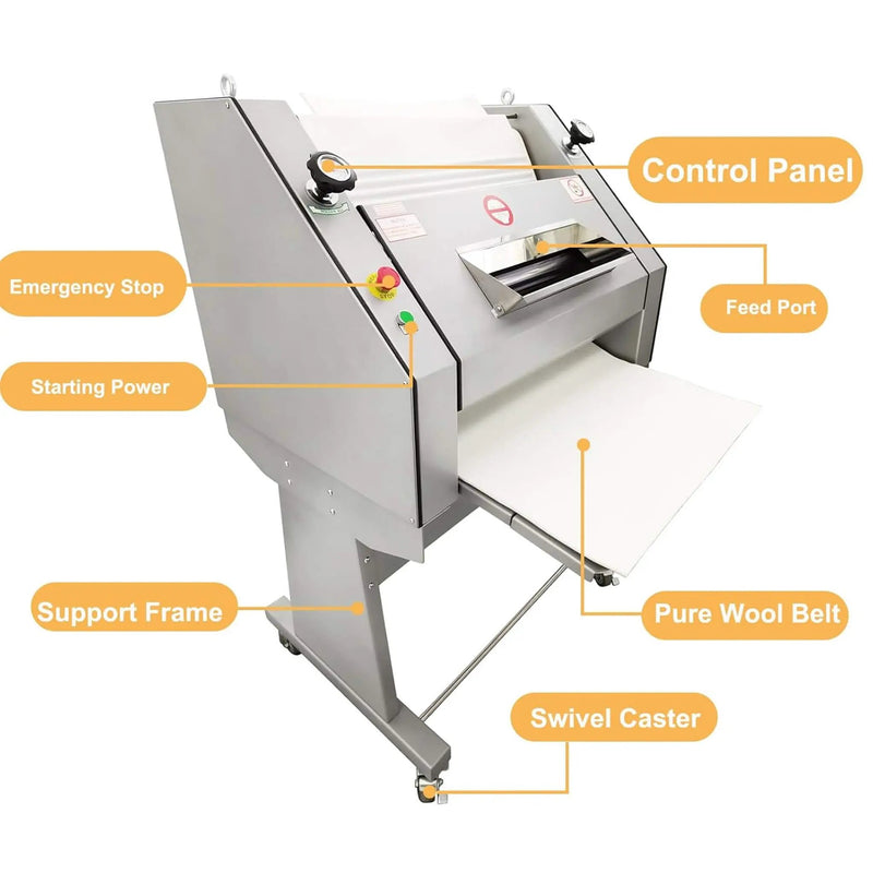 Heavy-Duty Commercial 110V Electric Baguette Bread Shaper Machine (SAK68176) by SAKSBY WHOLESALE