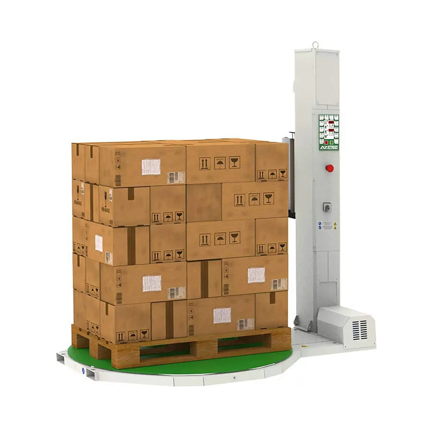 Heavy-Duty Commercial Pallet Carousel Shrink Wrapping Skid Turntable Machine (SAK62410) by SAKSBY WHOLESALE