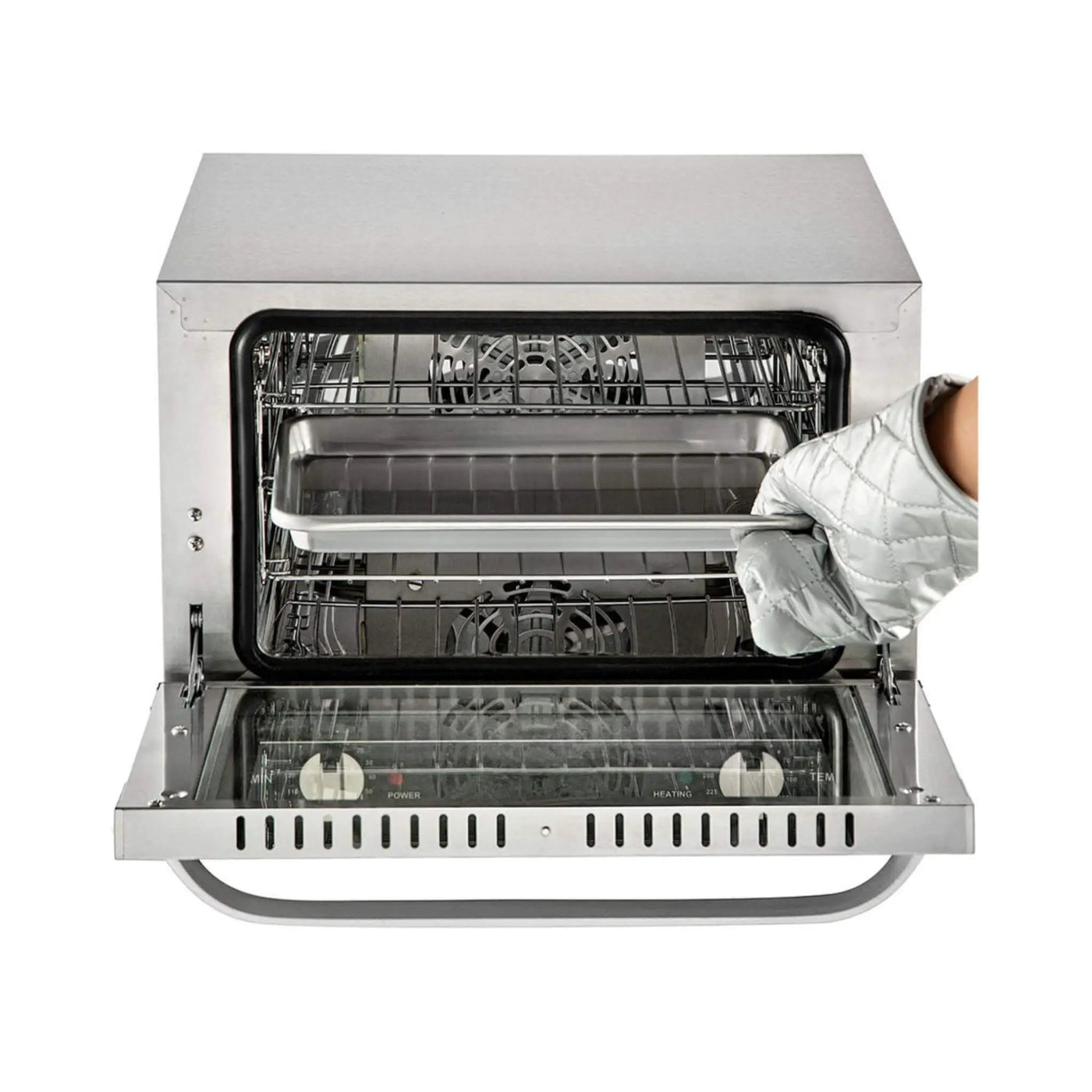 Heavy-Duty Commercial Stainless Steel Countertop Convection Toaster Oven (SAK51683) by SAKSBY WHOLESALE
