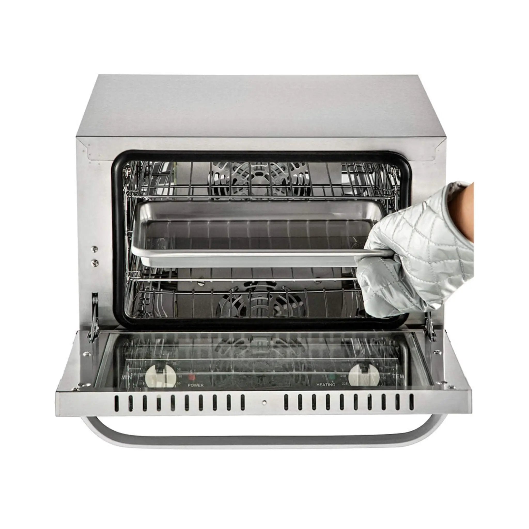 Heavy-Duty Commercial Stainless Steel Countertop Convection Toaster Oven (SAK51683) by SAKSBY WHOLESALE