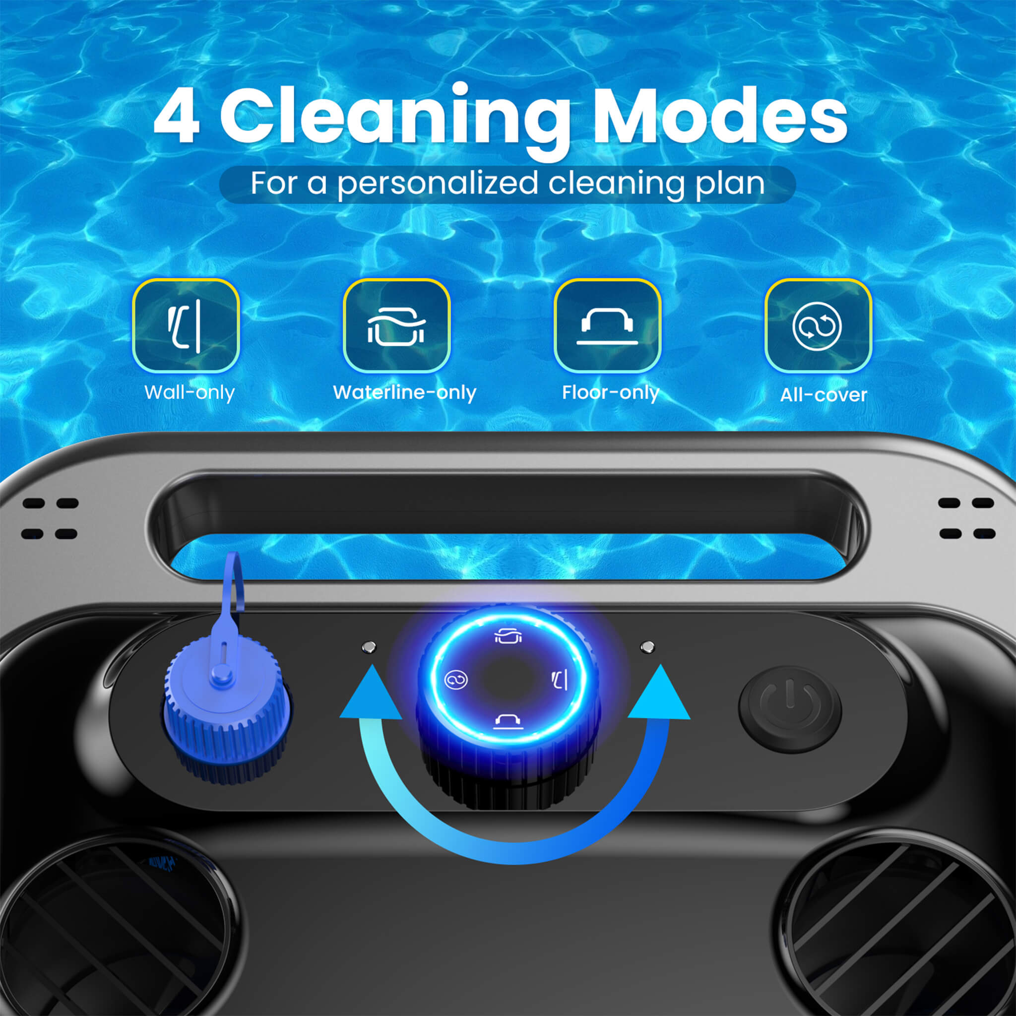 Heavy-Duty Cordless Wall Climbing Robotic Pool Vacuum Cleaner (SAK80239) by SAKSBY WHOLESALE