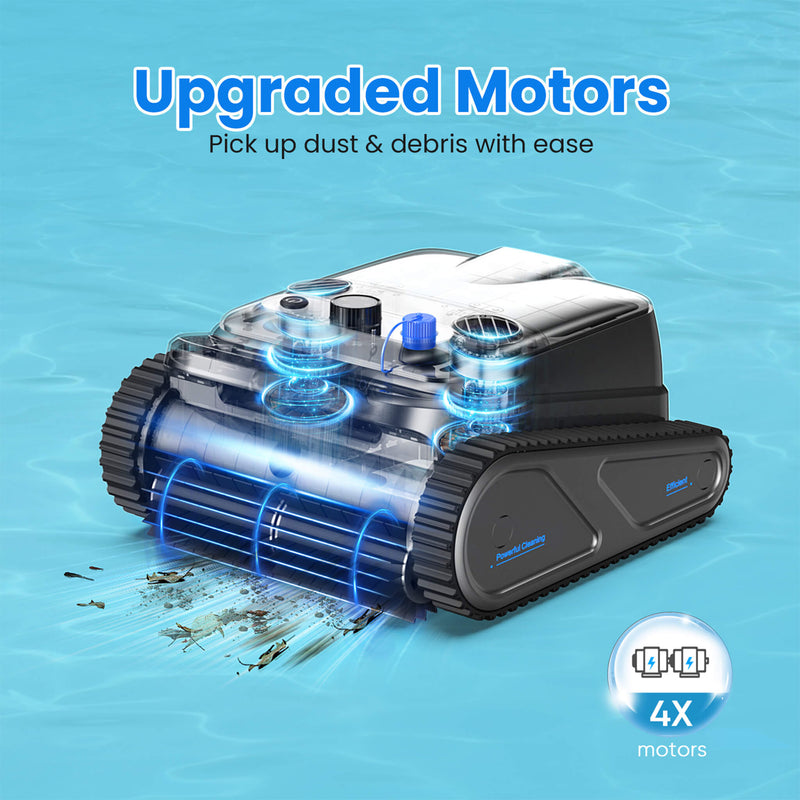 Heavy-Duty Cordless Wall Climbing Robotic Pool Vacuum Cleaner (SAK80239) by SAKSBY WHOLESALE