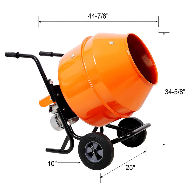 Heavy-Duty CSA Certified Portable Cement Mixer With 1/2HP Motor, 40GAL (SAK01962) by SAKSBY WHOLESALE