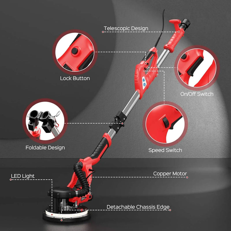Heavy-Duty Drywall Ceiling Pole Sander Vacuum Tool (SAK93935) by SAKSBY WHOLESALE