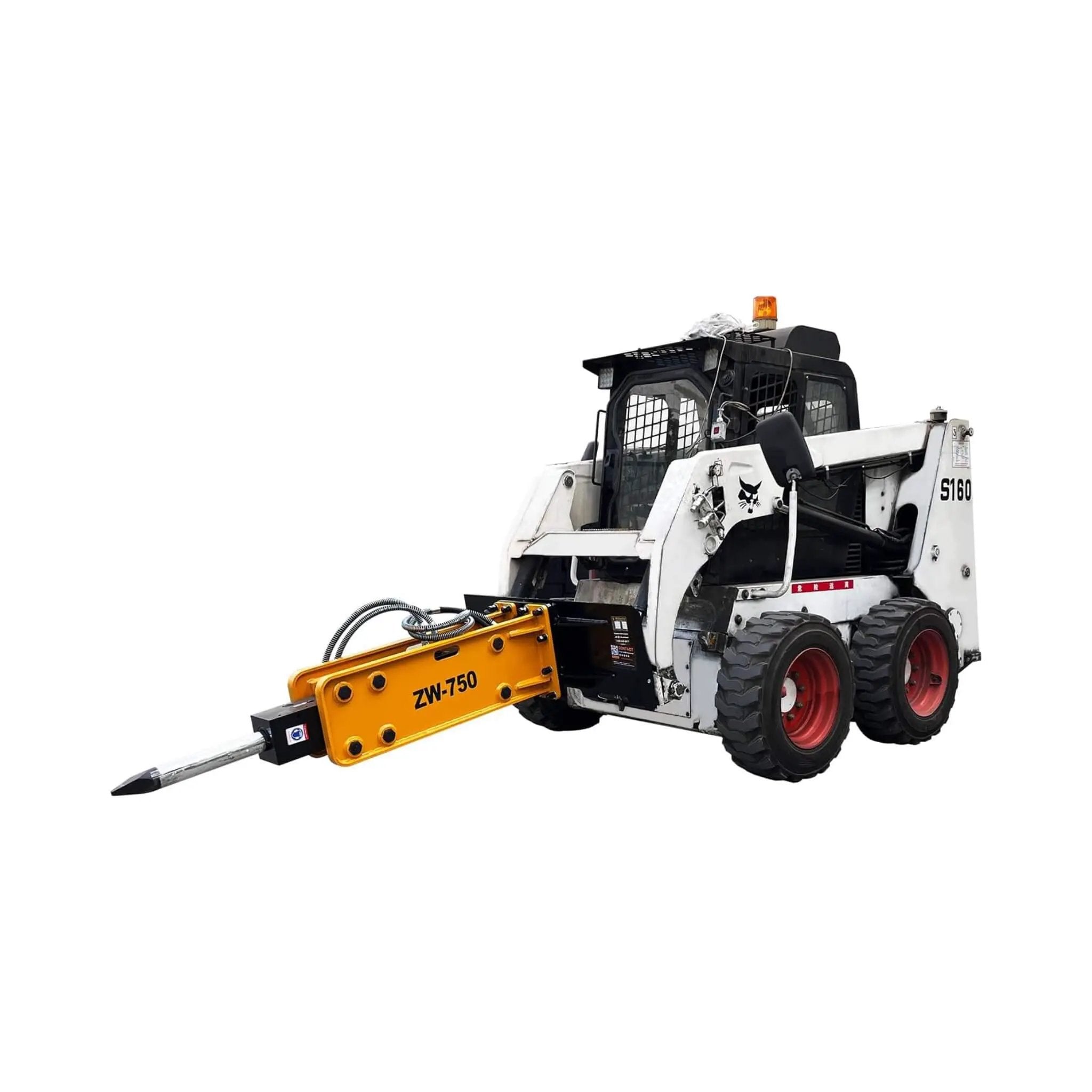 Heavy-Duty Hydraulic Hammer Skid Steer Attachment (SAK39715) by SAKSBY WHOLESALE