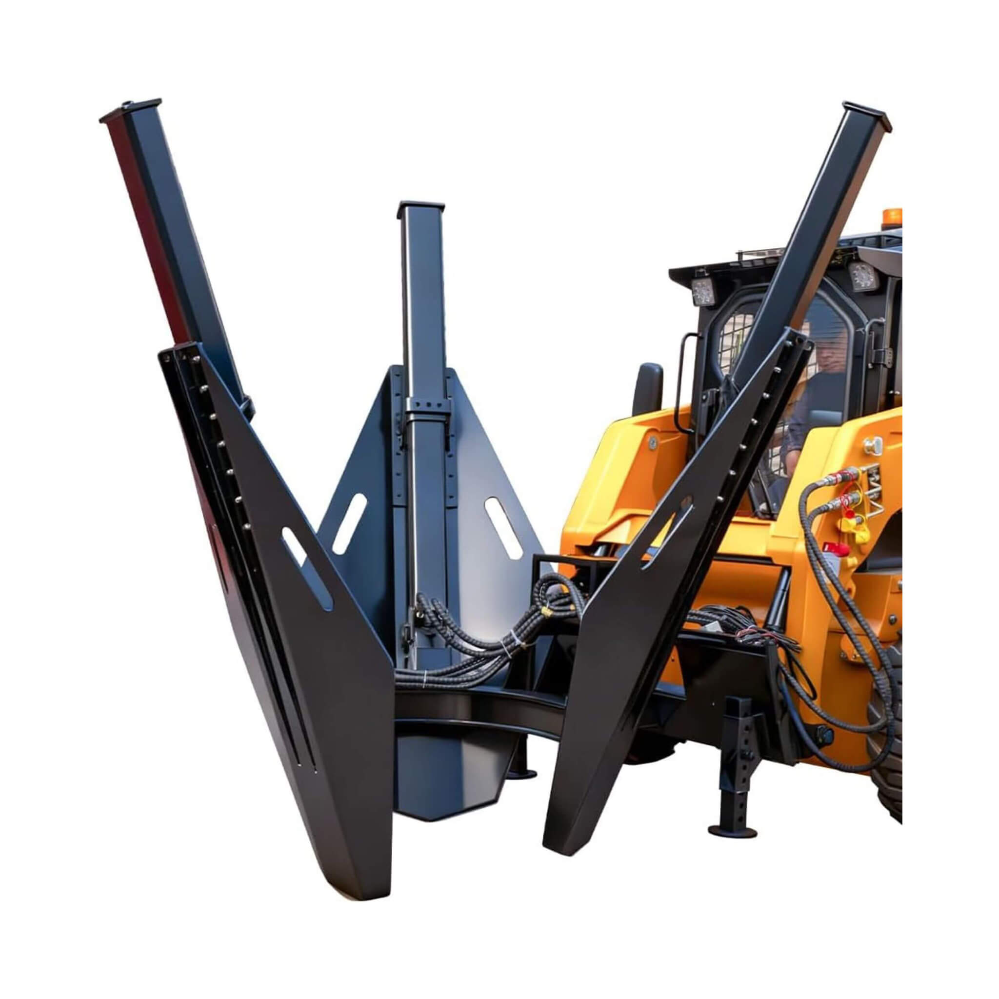 Heavy-Duty Industrial 3-Blade Tree Spade Transplanter Skid Steer Attachment (SAK50296) by SAKSBY WHOLESALE