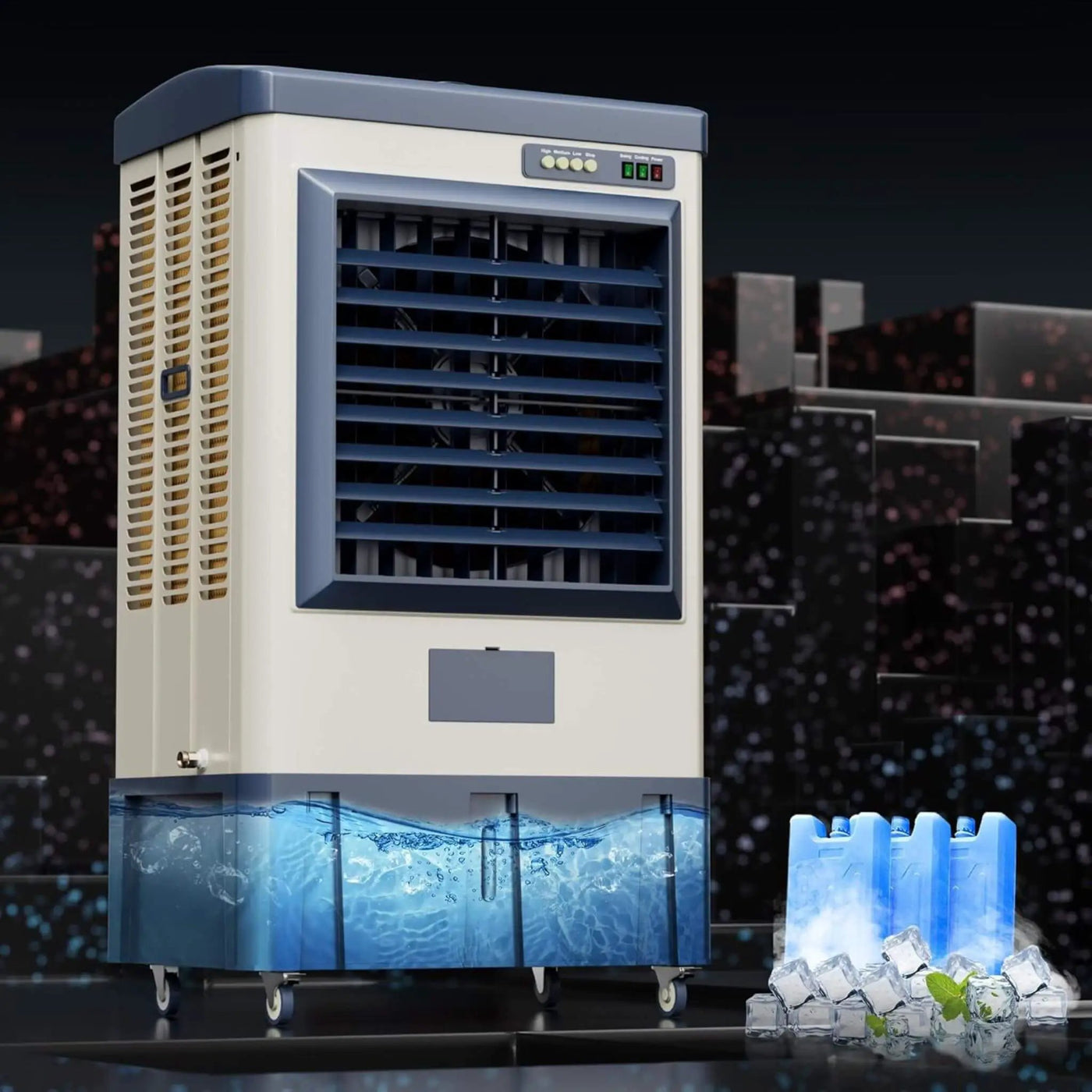 Heavy-Duty Industrial Outdoor Swamp Cooling Fan With Continuous Auto Fill (SAK94618) by SAKSBY WHOLESALE