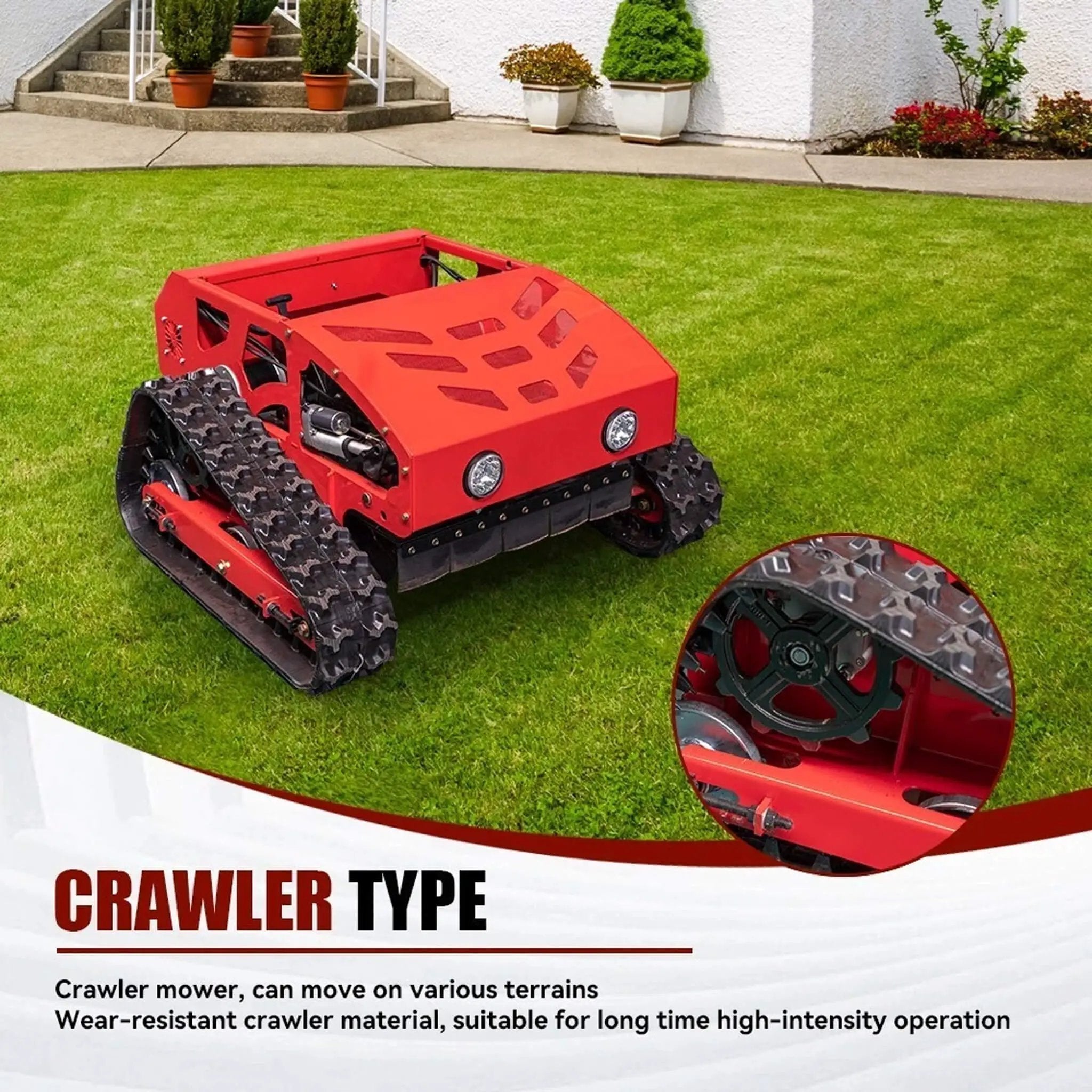 Heavy-Duty Industrial Remote-Controlled Lawn Mower With Adjustable Cutting Height (SAK71239) by SAKSBY WHOLESALE