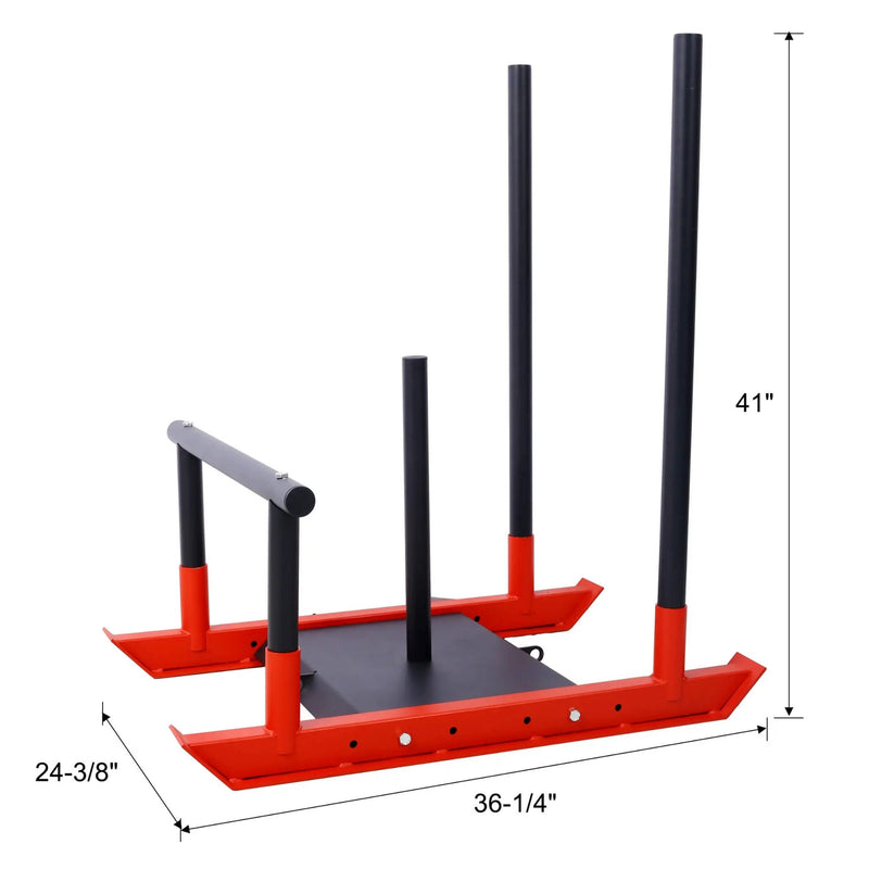 Rovix Heavy-Duty Iron Weight Strength Fitness Training Sled For Muscle Building (SAK36721) by SAKSBY WHOLESALE