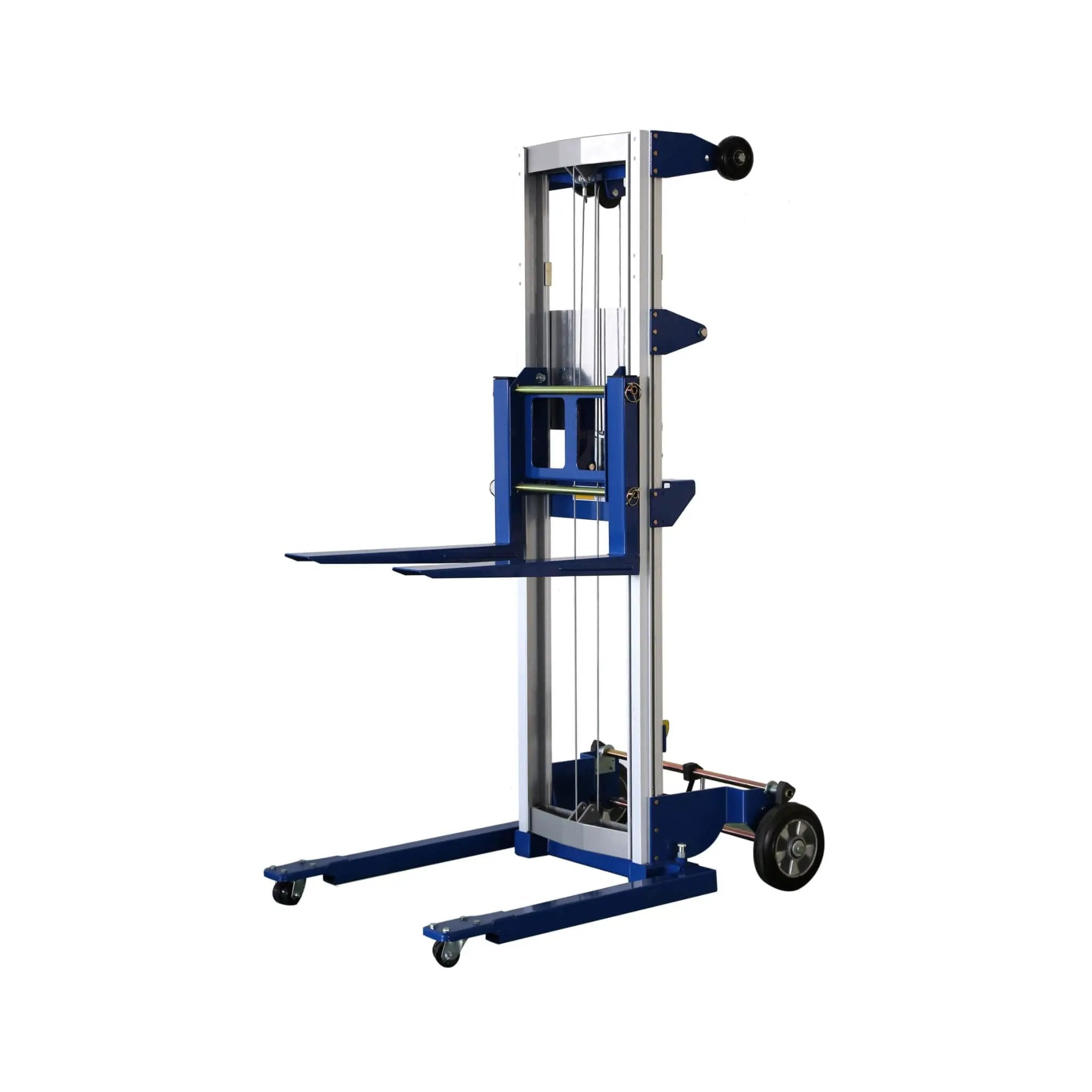 Heavy-Duty Lightweight Manual Hand Crank Straddle Stacker With Adjustable Straddle Legs, 400LBS (SAK94576) by SAKSBY WHOLESALE