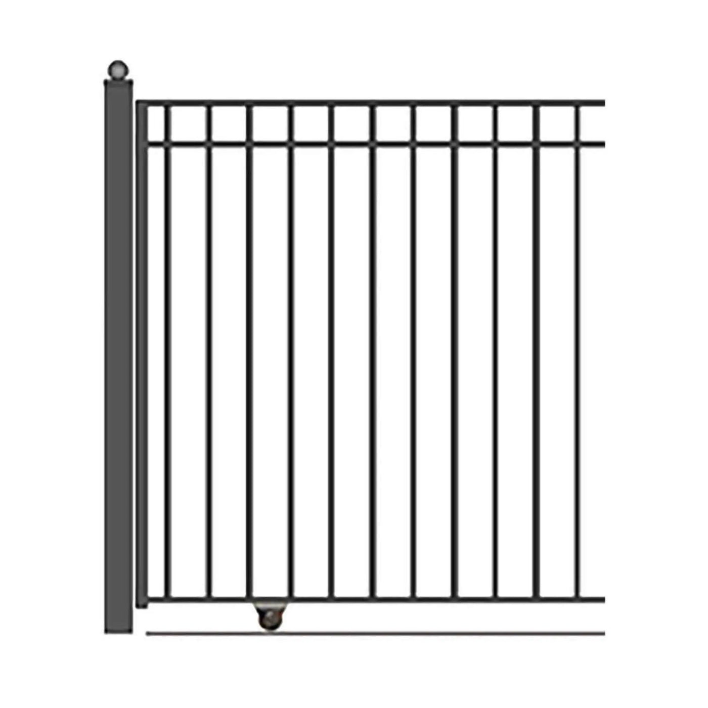 [12-30FT] Heavy-Duty Madrid-Style Premium Steel Sliding Driveway Gate (SAK23857) by SAKSBY WHOLESALE