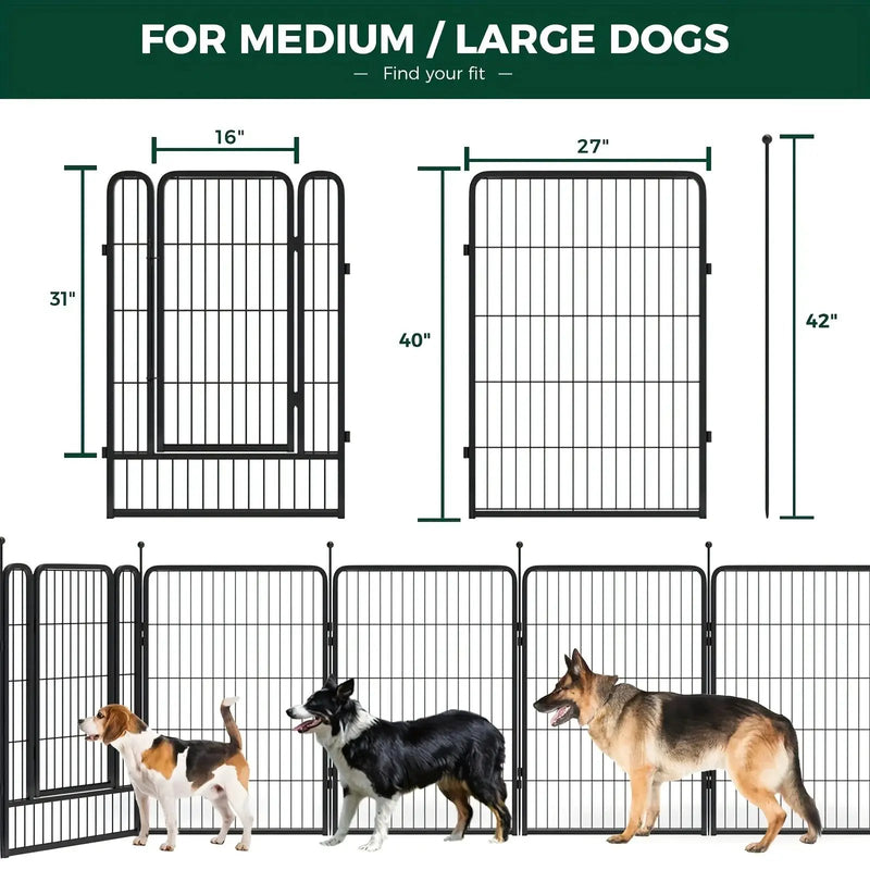 Heavy Duty Metal Dog Playpen by House Of Avana