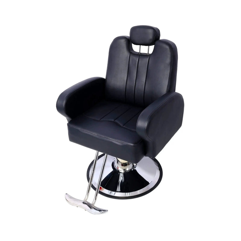 Heavy-Duty Multifunctional PU Leather Reclining Hydraulic Barber Chair W/ Chrome Steel Base (SAK35719) by SAKSBY WHOLESALE