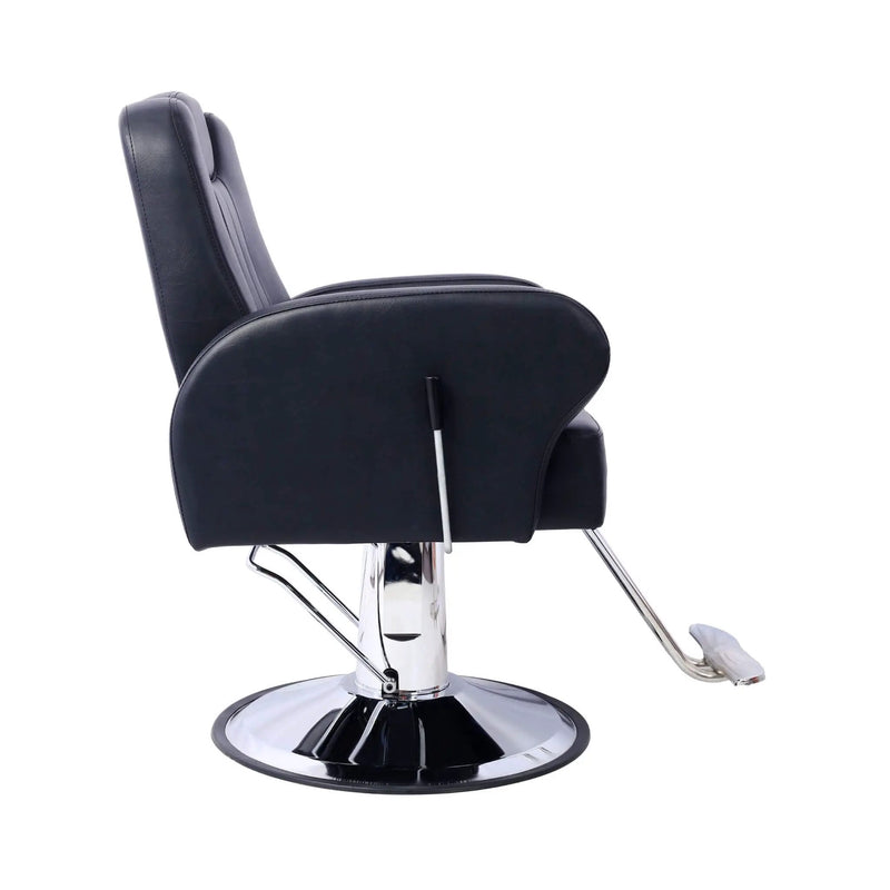 Heavy-Duty Multifunctional PU Leather Reclining Hydraulic Barber Chair W/ Chrome Steel Base (SAK35719) by SAKSBY WHOLESALE