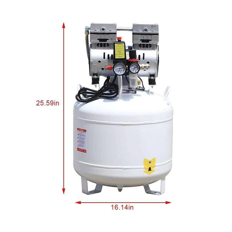 Heavy-Duty 10 Gal Oil-Free Portable Air Compressor (SAK58378) by SAKSBY WHOLESALE