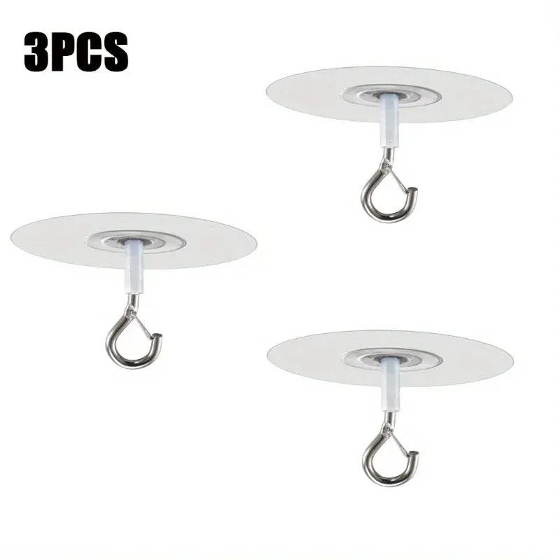 Heavy Duty Plastic Ceiling Hooks with Self-Adhesive Water Resistant Design by House Of Avana
