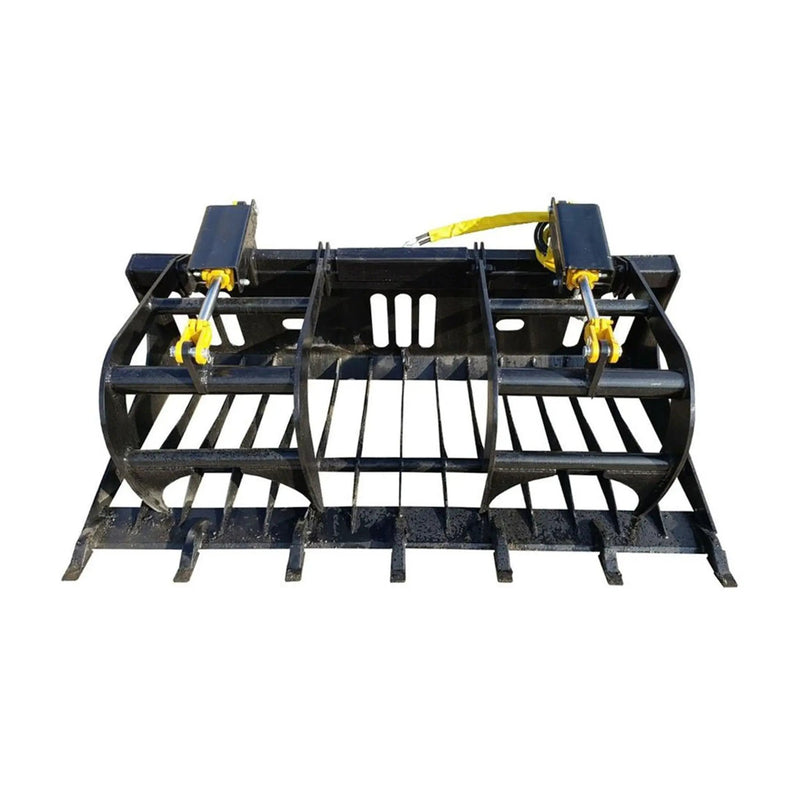 Heavy-Duty Rock Grapple Skidsteer Attachment With Universal Quick Attach, 78-Inch (SAK16483) by SAKSBY WHOLESALE