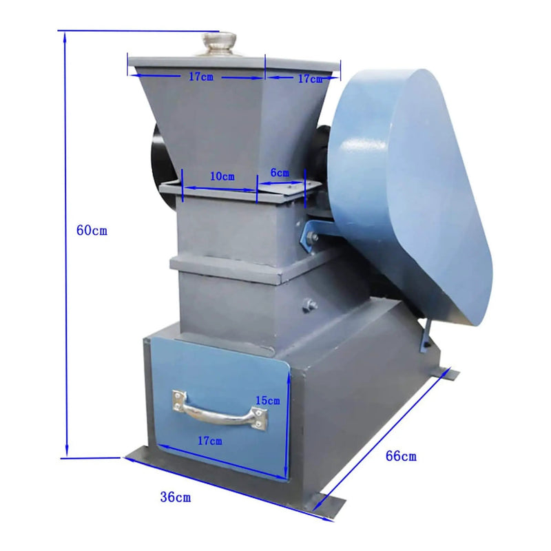 Heavy-Duty Rock Ore Coal Jaw Crusher With Adjustable Crushing Size [No Plug] (SAK76093) by SAKSBY WHOLESALE