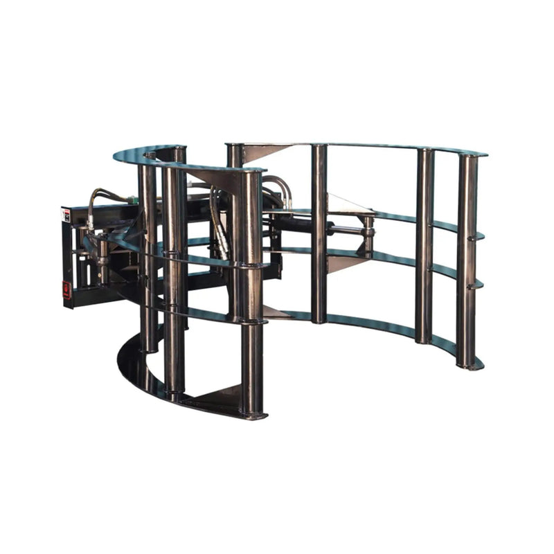Heavy-Duty Round Hay Bale Grab Skid Steer Attachment (SAK45980) by SAKSBY WHOLESALE