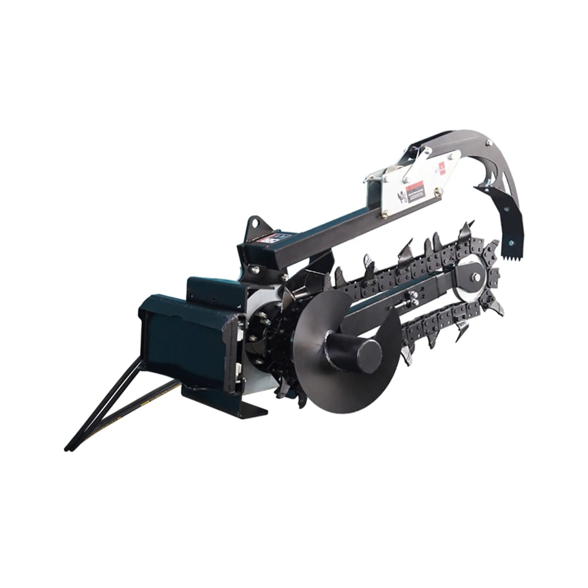 Heavy-Duty Skid Steer Trencher Attachment With With Adjustable Depth Control And Universal Mount Plate (SAK20451) by SAKSBY WHOLESALE